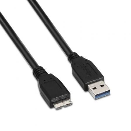 Cable USB 3.0 Aisens A105-0044/ USB Macho - MicroUSB Macho/ 5Gbps/ 2m/ Negro