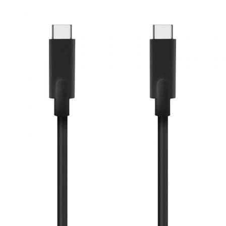 Cable USB 3.2 Tipo-C Aisens A107-0707 5GBPS 3A 60W/ USB Tipo-C Macho - USB Tipo-C Macho/ Hasta 60W/ 5Gbps/ 5m/ Negro