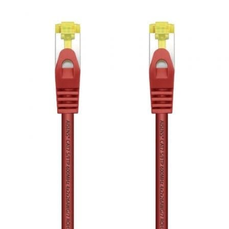 Cable de Red RJ45 SFTP Aisens A146-0469 Cat.7/ 50cm/ Rojo