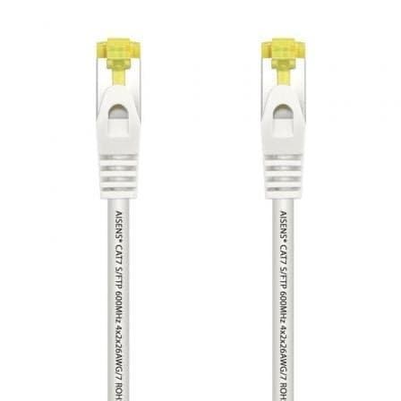 Cable de Red RJ45 SFTP Aisens A146-0490 Cat.7/ 1m/ Blanco