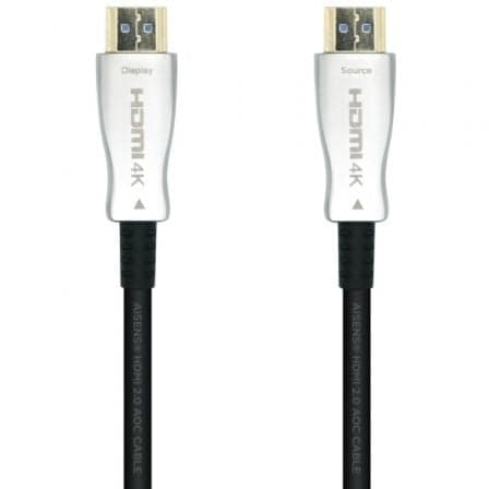 Cable HDMI 2.0 AOC 4K Aisens A148-0380/ HDMI Macho - HDMI Macho/ 50m/ Negro