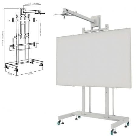 Soporte para Pizarra Interactiva Approx appIBSTD/ 80-120"