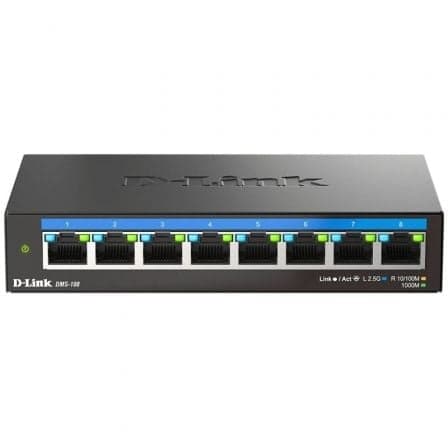 Switch D-Link DMS-108 8 Puertos/ RJ-45 10/100/1000/2.5 Gbps