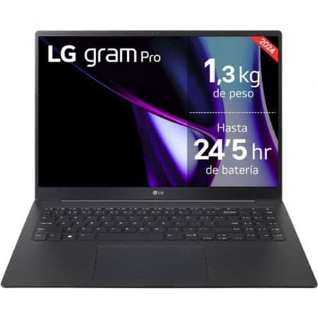 Portátil LG Gram Pro 16ZD90SP-A.AX78B Intel Core Ultra 7-155H/ 32GB/ 1TB SSD/ GeForce RTX 3050/ 16"/ Sin Sistema Operativo