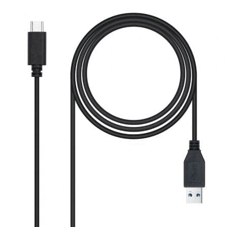 Cable USB 3.1 Tipo-C Nanocable 10.01.4002/ USB Tipo-C Macho - USB Macho/ 10Gbps/ 2m/ Negro