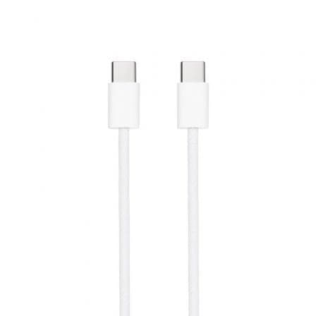 Cable USB 2.0 Tipo-C Nanocable 10.01.6001-CO/ USB Tipo-C Macho - USB Tipo-C Macho/ Hasta 60W/ 480Mbps/ 1m/ Blanco