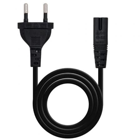 Cable Alimentación Forma 8 Nanocable 10.22.0402-L300/ CEE7/16 Macho - C7 Hembra/ 3m/ Negro