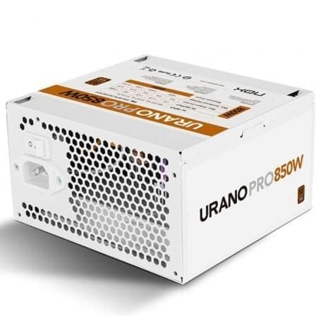Fuente de Alimentación Nox Hummer Urano Pro White/ 850W/ Ventilador 12cm/ 80 Plus Bronze/ Blanca