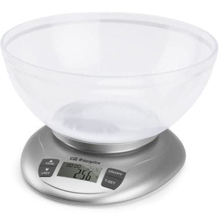 Báscula de Cocina Electrónica Orbegozo PC 2017 A/ hasta 3.5kg/ Plata