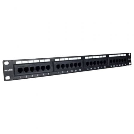 Patch Panel Phasak PU 2971/ 24 Puertos/ Cat.6A/ Altura 1U