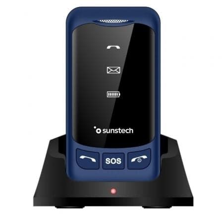 Teléfono Móvil Sunstech CELT25BL para Personas Mayores/ Azul