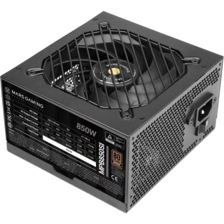 Fuente de Alimentación Mars Gaming MPB850SI/ 850W/ Ventilador 12cm/ 80 Plus Bronze