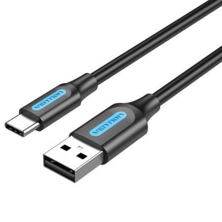Cable USB 2.0 Tipo-C Vention COKBD/ USB Macho - USB Tipo-C Macho/ 480Mbps/ 50cm/ Gris