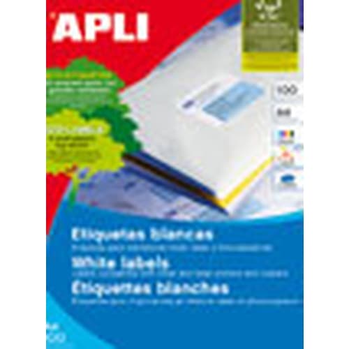 ETIQUETAS APLI 01289 105X48 POLIV. 100A4 1200UD.