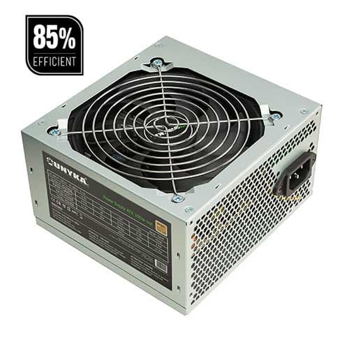 Fuente Alimentación Unykach ATX - 300W - 85% Eficiencia - Ventilador 12cm - 24 pins - 2x S-ATA - 1x PCIex - 2x Molex - PFC Activo - Protección picos de tensión y cortocircuitos