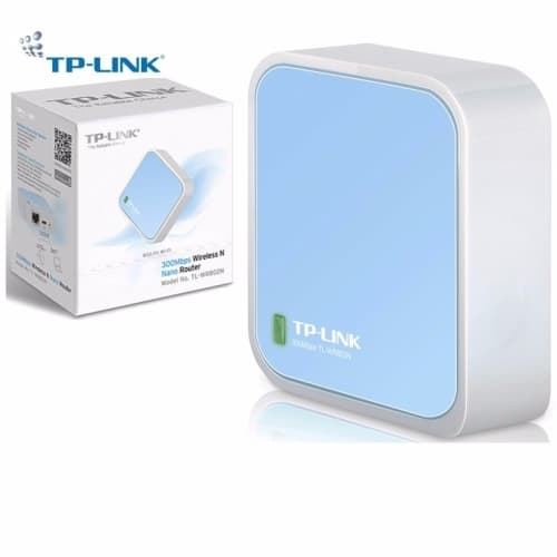 TP-LINK TL-WR802N - enrutador inalámbrico - 802.11b/g/n - sobremesa - azul/blanco