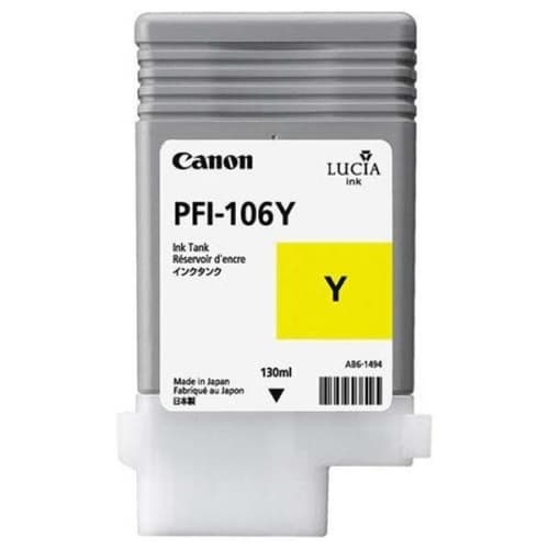 CANON CARTUCHO AMARILLO PFI106A IPF6300/6350/6400/6450 130ml