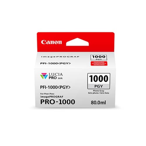 Canon Cartucho Photo Gris PFI-1000PGY iPF PRO1000 80ML.