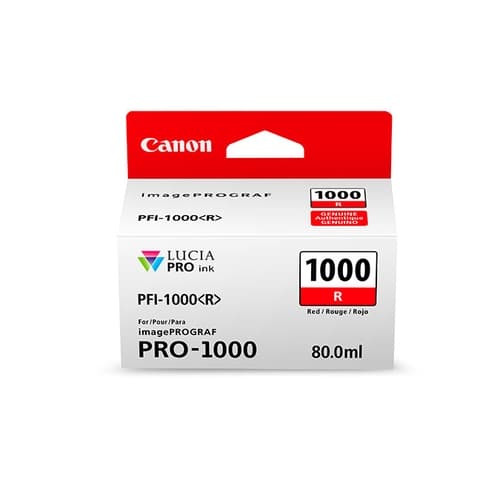 Canon Cartucho Rojo PFI-1000R iPF PRO1000 80ML.