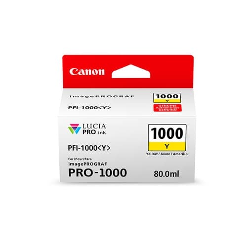 Canon Cartucho Amarillo PFI-1000Y  iPF PRO1000 80ML.