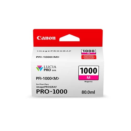 Canon Cartucho Magenta PFI-1000M  iPF PRO1000 80ML.