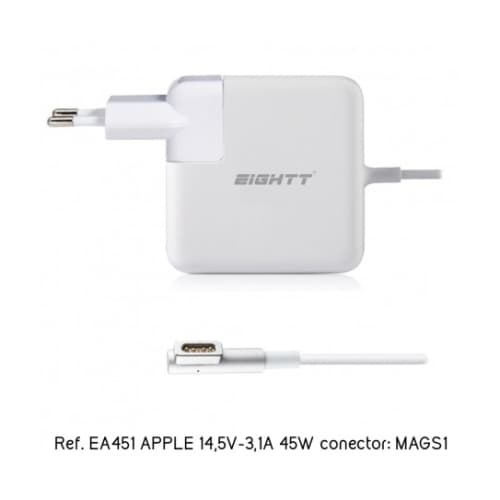 Eightt - Cargador Específico Compatible con APPLE 14,5V-3,1A 45W MAGSAFE1