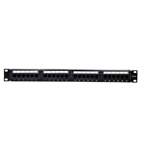 Phasak - Panel de parcheo 19" CAt.6 UTP RJ45 Dual 1U