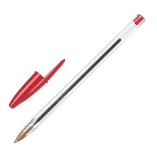 BIC BOLÍGRAFO CRISTAL ORIGINAL ROJO - 50 uds -