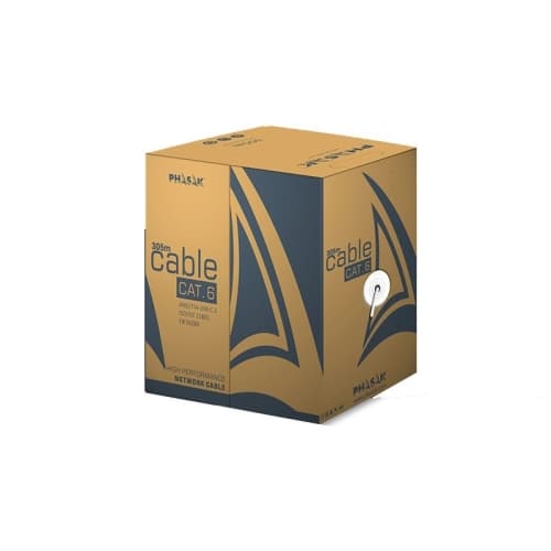 Phasak - Bobina de cable FTP Cat. 6 CCA sólido LSZH AWG23 305m