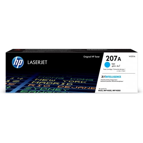 HP Toner LaserJet 207A cian (1250 páginas) M225 M282 M283