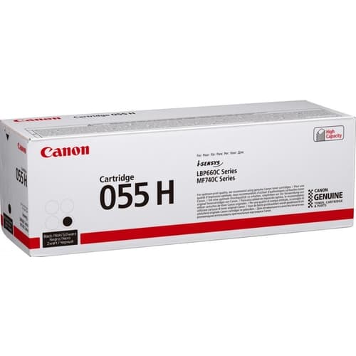 CANON TONER 055H NEGRO LBP663 / LBP664 / MF742 / MF744 / MF745 / MF746 alta capacidad