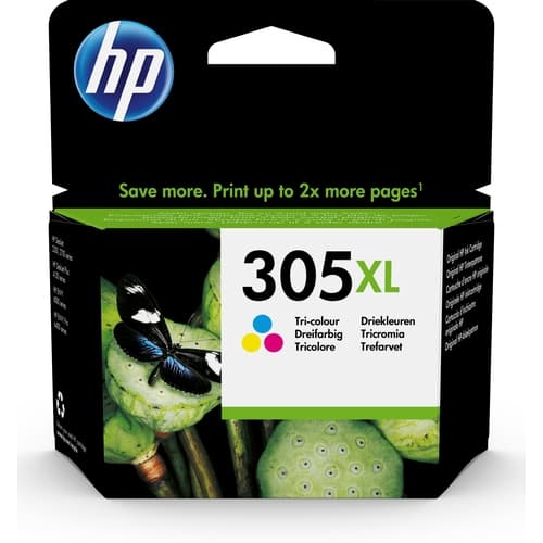 HP CARTUCHO COLOR Nº305XL - DESKJET 2300, 2700 SERIE, PLUS 4100, ENVY 6000, PRO 6400