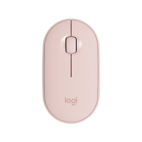 Logitech Pebble M350 - ratón - Bluetooth,2.4 GHz Rosa