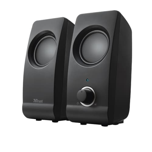 Trust - Altavoces 2.0 Remo Speaker SET 8W RMS - Alimentados por USB - Control Volumen - Negro