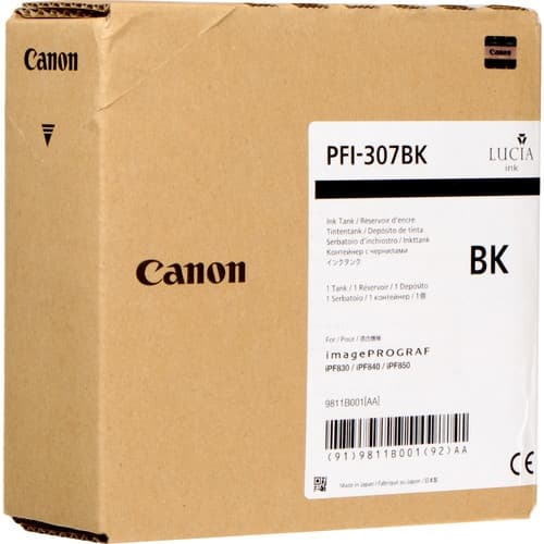 Canon PFI-307bk (9811B001)Cartucho de tinta negro
