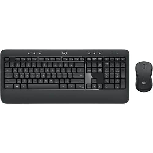 Logitech - Advanced Combo MK450 Pack Inalámbrico - Teclado + Ratón - 3 botones - Uso Ambidiestro - Negro
