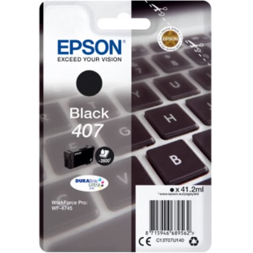 EPSON CARTUCHO 407 NEGRO 2600PAG - WF4745