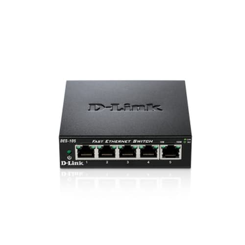 D-Link - DES-105 Switch Switch 5x10/100Mbps Carcasa Metálica