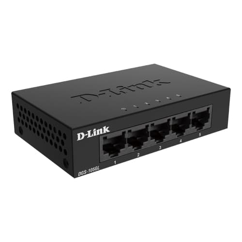 D-Link - DGS-105GL Switch 5 puertos 10/100/1000 Carcasa Metálica Plug&Play
