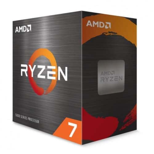 AMD Ryzen 7 5800X - Socket AM4 - 3.8 GHz (4.7 GHz max) - 8 cores - 16 hilos - 4 MB L2 - 32 MB L3 - 65W - Sin gráfica - En caja - Sin ventilador