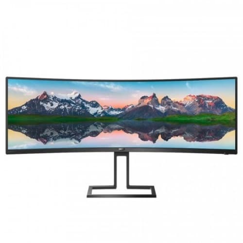 Monitor Ultrapanormico Curvo Philips 498P9 48.8/ Dual QHD/ Multimedia/ Negro