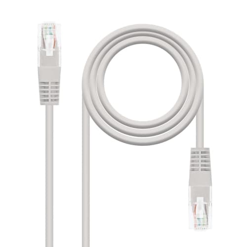 Nanocable - Cable de Red Latiguillo RJ45 CAT.6 UTP AWG24 0.25 M - Gris