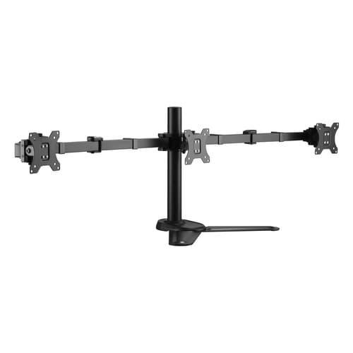 Equip - Soporte sobremesa para 3 monitores 13"-27" - Doble brazo - Vesa - Hasta 8kg