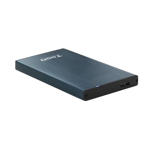 TooQ - Caja externa para discos de 2.5" para HDD/SSD - Azul