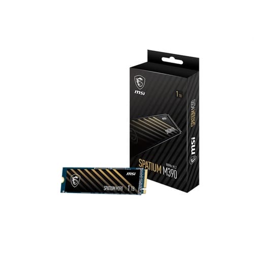 MSI Spatium M390 - 500 GB SSD NVMe M.2 - 3300 Mb/s lectura - 3000 Mb/s escritura