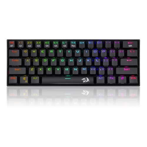 Redragon - DRACONIC Teclado Mecánico Gaming RGB Negro - Layout USA