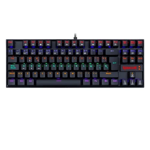 Redragon - KUMARA 2 Teclado Mecanico Gaming Rainbow Red Switch Español España Negro