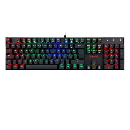 Redragon - MITRA Teclado Mecánico Gaming Switch Rojo RGB Español España Negro