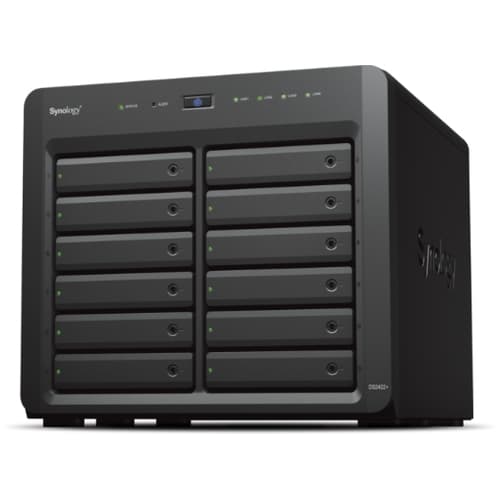 Synology DiskSation DS2422+ - 12 Bahías - AMD Ryzen V1500B Quad-Core - 4GB RAM DDR4 - SADA - RAID 0, 1, 5, 6, 10 - 4 x RJ 45 - Gigabit Ethernet