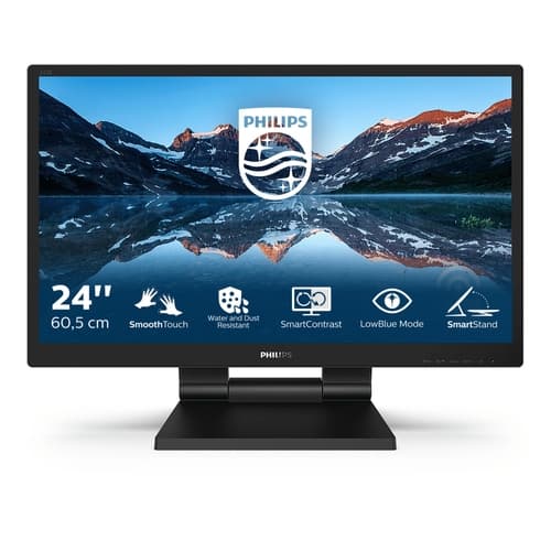 Philips Monitor B-Line BLine 242B9T 24 pantalla táctil IPS 1920 x 1080 (Full HD), VGA, DVI-D, DisplayPort 1.2, HDMI 1.4, USB 3.1 Altavoces integrados
